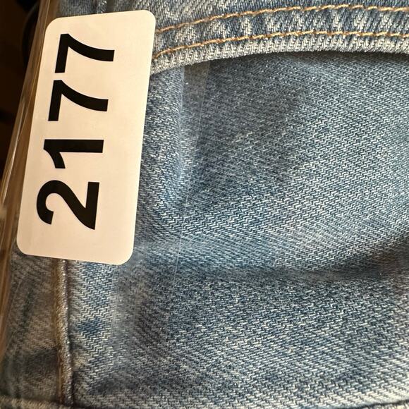 Madewell X ISKO Jeans Women 30 Blue Patchwork Flare Raw Hem Boho Festival Hippie - Picture 13 of 13